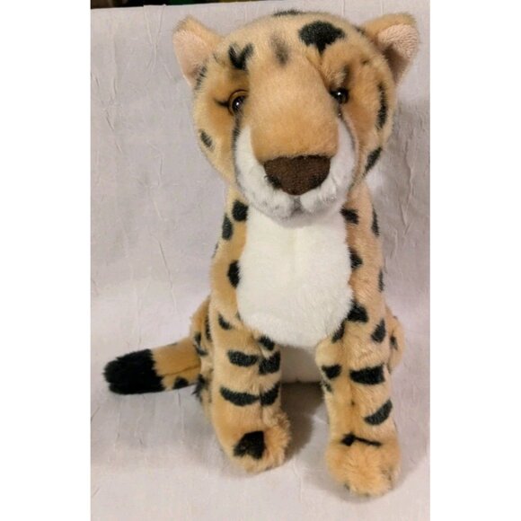 ZSL London Zoo Plush Cheetah Safari Large Cat Wildlife Stuffed Animal Toy 10" - Picture 15 of 15